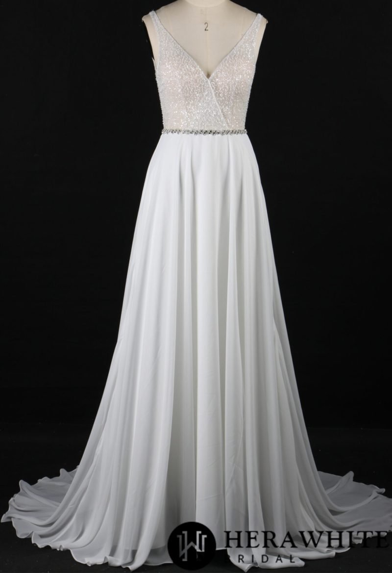 Marie Mousseline Robe De Plage 2019 Robe Mariée Bohème Dentelle Robe Mariée Manches Longues Dentelle Mousseline